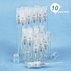 BENECREAT 30Pcs 3ml 5ml 10ml Glass Spray Bottle with PP Plastic Lid MRMJ-BC0002-75-6