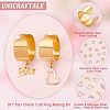 Unicraftale DIY Love Charm Cuff Ring Making Kit STAS-UN0039-60-5