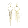 Crystal Rhinestone Ring with Tassel Dangle Earrings with 925 Sterling Silver Pins EJEW-C037-04LG-2