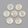 Freshwater Shell Pendants SHEL-Q010-002G-1