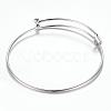 Tarnish Resistant Adjustable 304 Stainless Steel Expandable Bangle Making BJEW-G515-03P-2