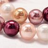 Round Shell Pearl Bead Strands BSHE-L011-6mm-NL001-4