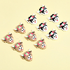 CHGCRAFT 12Pcs 2 Colors Silicone Beads SIL-CA0002-39-3