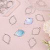 CHGCRAFT 20Pcs Alloy Open Back Bezel Pendants FIND-CA0008-78-4