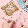 40Pcs 8 Styles Acrylic Imitation Pearl & Alloy Charms PALLOY-CJ0002-67-3