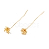 Brass Flower Head Pins FIND-B009-04G-1