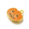 Halloween Theme Alloy Enamel Pendants ENAM-D067-02G-01-2