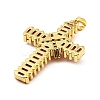 Rack Plating Real 18K Gold Plated Brass Pendants KK-B077-20G-01-2