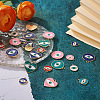 Craftdady 44Pcs 11 Style Rack Plating Alloy Enamel Pendants FIND-CD0001-37-6