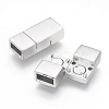 304 Stainless Steel Magnetic Clasps with Glue-in Ends X-STAS-G143-94A-2