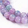 Crackle Glass Beads Strands CCG-L002-B-24-2