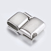 Tarnish Resistant 304 Stainless Steel Magnetic Clasps with Glue-in Ends X-STAS-P181-25P-3