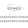 Brass Cable Chains X-CHC-034Y-P-NF-3