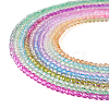 Pandahall 10 Strands 10 Colors Transparent Gradient Color Glass Beads Strands GLAA-TA0001-55-3