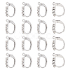 Unicraftale 16Pcs 304 Stainless Steel Leverback Earring Findings STAS-UN0041-59-4