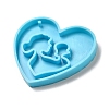 Mother's Day Mother with Baby Silicone Pendant Molds AJEW-M221-02D-4