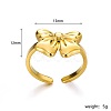 Stylish Stainless Steel Bowknot Open Cuff Ring for Women Party Wear MD6887-2-1