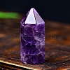 Natural Amethyst Point 6 Faceted Prism Healing Stone Wand PW-WGB9E84-19-1