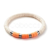 Synthetic Hematite & Polymer Clay Hieishi Stretch Bracelets Set for Women BJEW-JB07430-11
