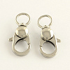 304 Stainless Steel Swivel Lobster Claw Clasps X-STAS-R065-10-1