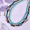 Glass Bead Necklaces for Women NJEW-JN04671-2