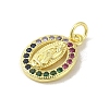 Brass Micro Pave Cubic Zirconia Pendants KK-M283-21A-02-2