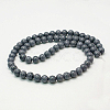 Natural Mashan Jade Round Beads Strands X-G-D263-12mm-XS29-2