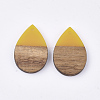 Resin & Walnut Wood Pendants RESI-T035-08D-2