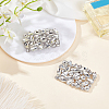 ANATTASOUL 1 Pair Alloy & Rhinestone Shoe Decorations FIND-AN0001-11B-7