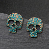 Punk Rock Style Halloween Alloy Earrings Sets EJEW-F238-27-5
