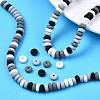 Handmade Polymer Clay Beads Strands CLAY-N008-008V-6