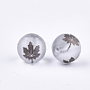 Autumn Theme Electroplate Transparent Glass Beads EGLA-S178-01-01A-2