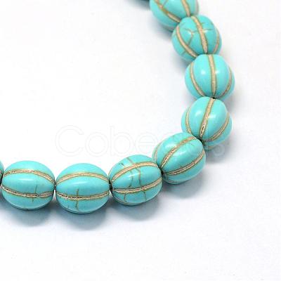 Synthetic Turquoise Gemstone Bead Strands TURQ-S282-20-1