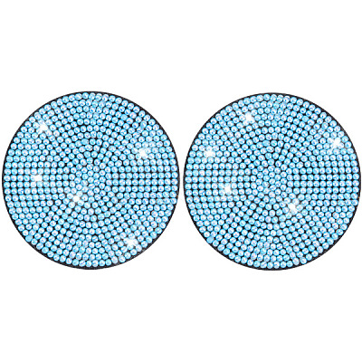 PVC Rhinestone Anti-slip Coaster PW-WGFA6AD-08-1