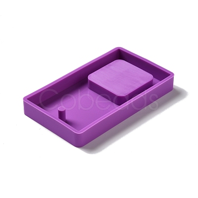 DIY Rectangle Pendant Silicone Molds AJEW-A034-02-1