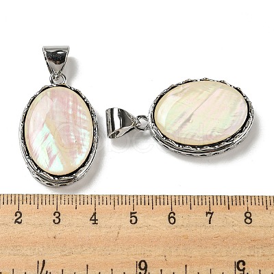 Natural Paua Shell Pendants FIND-Z032-05B-1