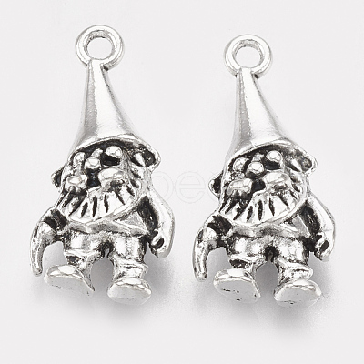 Tibetan Style Alloy Pendants TIBEP-T052-14AS-RS-1