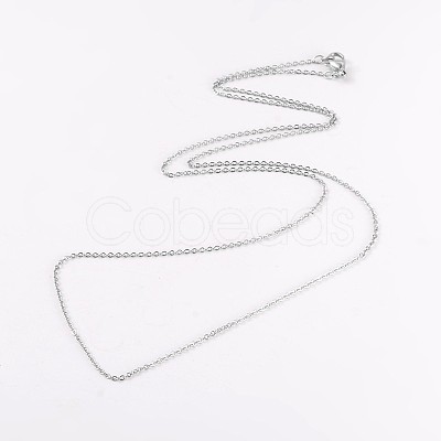 Tarnish Resistant 304 Stainless Steel Cable Chain Necklaces NJEW-JN01526-03-1