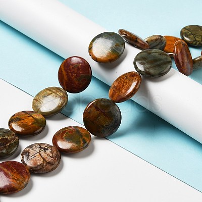 Natural Picasso Stone/Picasso Jasper Beads Strands G-B032-C01-1