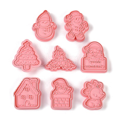 Christmas Plastic Cookie Candy Food Cutters Molds DIY-K080-03-1