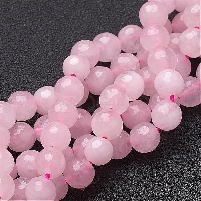 Natural Rose Quartz Beads Strands G-G099-F6mm-15-1