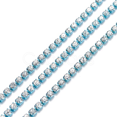 Electrophoresis Brass Rhinestone Strass Chains CHC-FS0001-04A-1