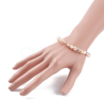 Natural Cultured Freshwater Pearl Beaded Bracelets for Women BJEW-JB07724-02-1