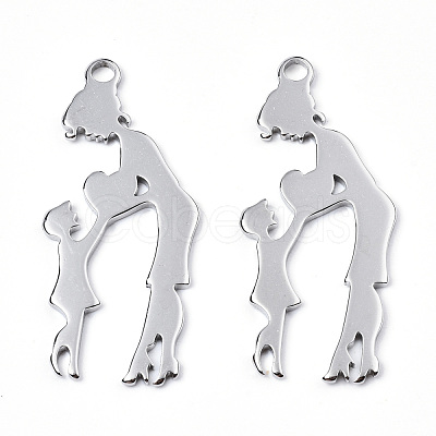 Non-Tarnish 201 Stainless Steel Pendants STAS-N098-067P-1