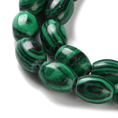 Synthetic Malachite Beads Strands G-I369-B19-01-1