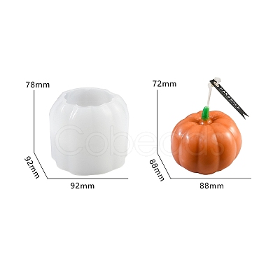 Halloween Pumpkin DIY Candle Silicone Molds PW-WGF0901-03-1