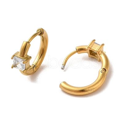 Golden 304 Stainless Steel Hoop Earrings EJEW-K271-01A-G-1