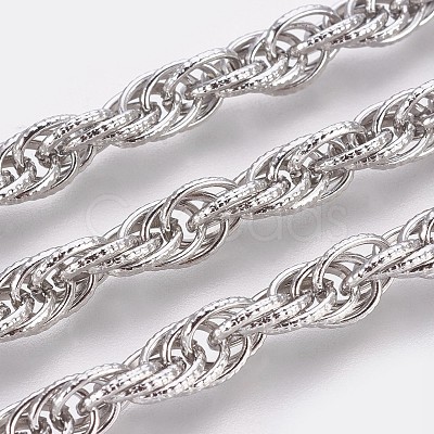 Tarnish Resistant 304 Stainless Steel Rope Chain Bracelets BJEW-P235-18P-1