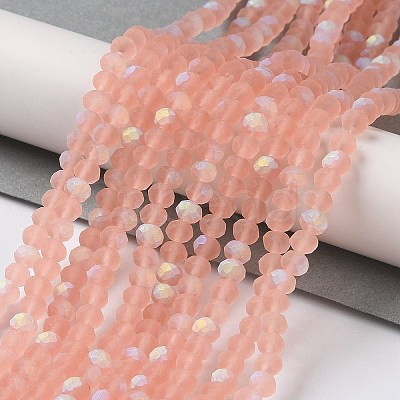 Transparent Glass Beads Strands EGLA-A034-T4mm-MB21-1