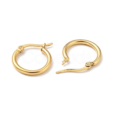 PVD Vacuum Plating 201 Stainless Steel Hoop Earrings for Women EJEW-G260-02D-G-1